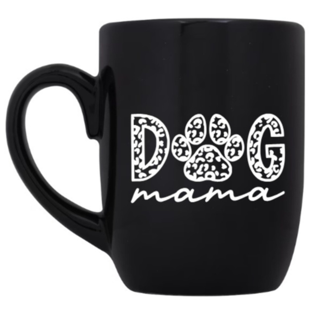 Dog Mama Black Coffee Cup Mug
